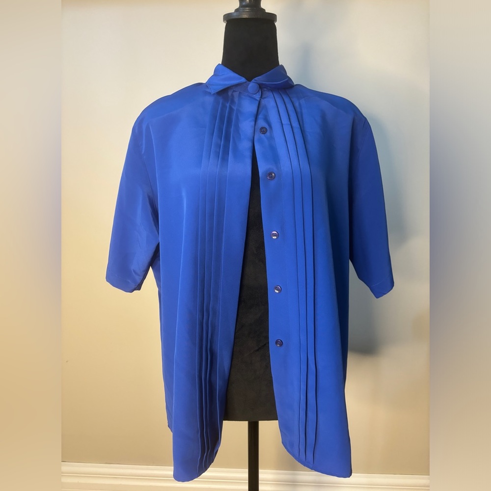 Vintage colbalt blue blouse.